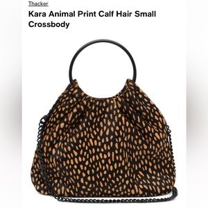 NWT THACKER Kara Animal Print Small Crossbody Ret $110